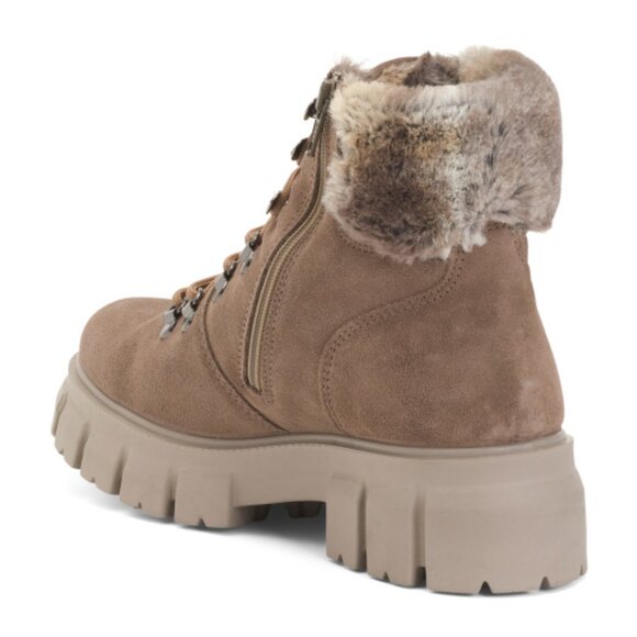 IMAC Made In Italy Suede Comfort Lace Up Booties - Picture 2 of 3